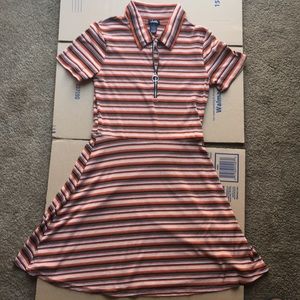 Striped stretch dress